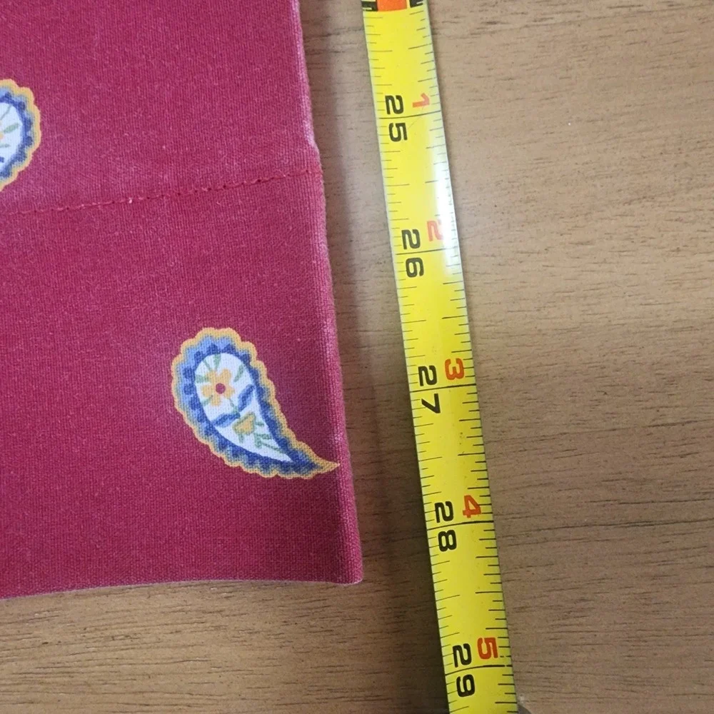 Dan River Single Red‎ Paisley Pillowcase Vintage 90's Trending